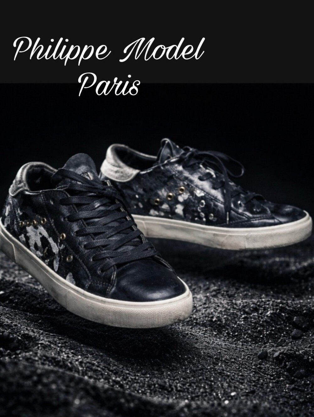 Philippe Model Paris Designer  Leather Hair Low Skate Sneakers Shoes 7 37